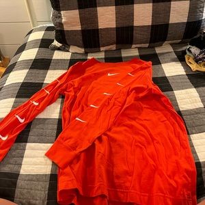 Red Nike long sleeve